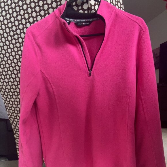 SWISS ALPS BRIGHT PINK HALF ZIP - Picture 1 of 5